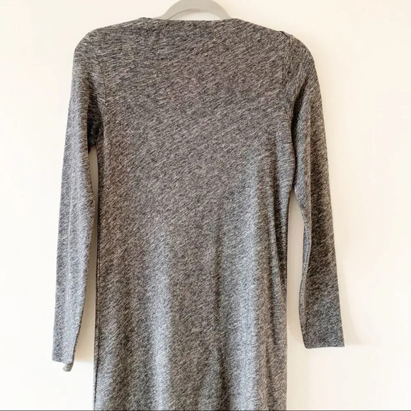 Eileen Fisher Dark Heather Gray Boatneck Sweater Dress Petite Small Wool Blend‎ - Picture 3 of 9